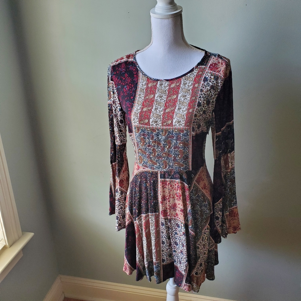 American Eagle Outfitters Patchwork Boho Bell Sle… - image 4